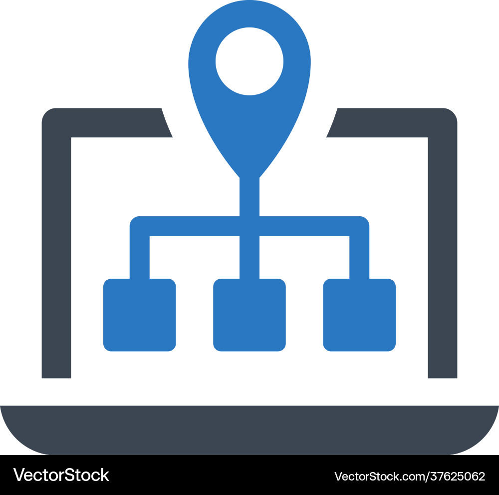 Web navigation icon vector image