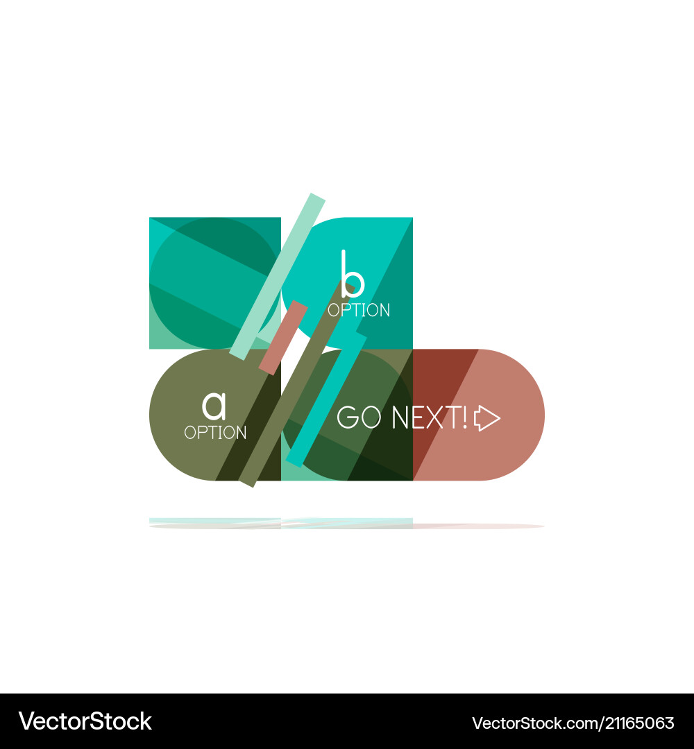 Abstract Option Step - Minimal Vector Image