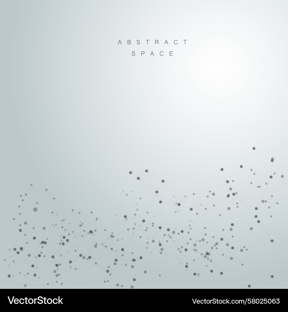 Abstract with connect lines Vector Image
