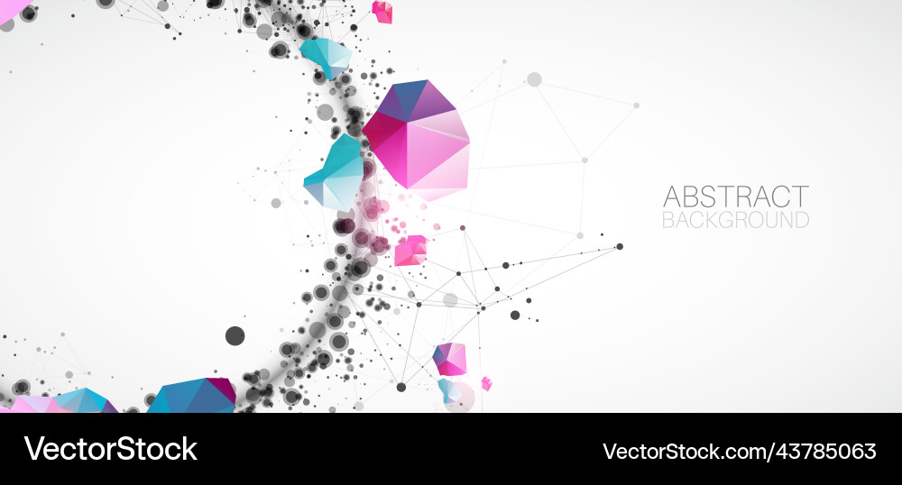 Template for science and technology presentation Template for science and technology presentation vector image