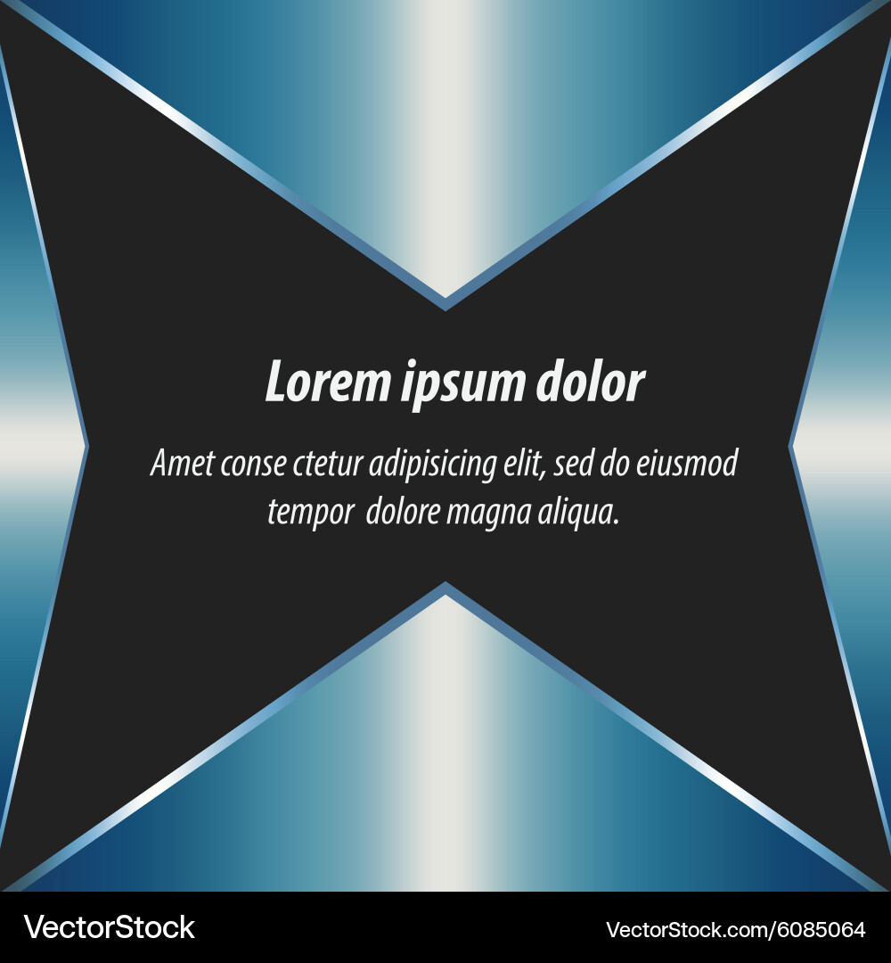 Blue abstract layout background and design vector image