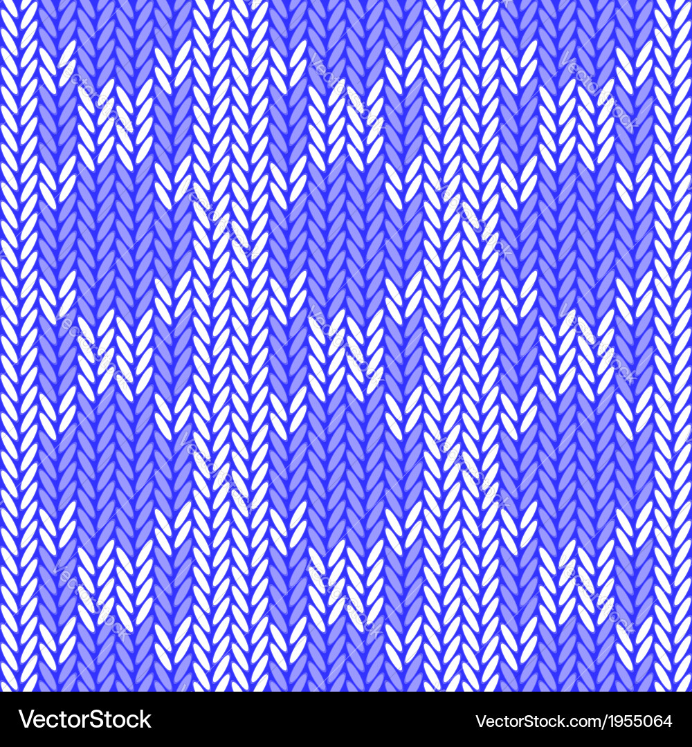 Design seamless colorful knitted pattern vector image
