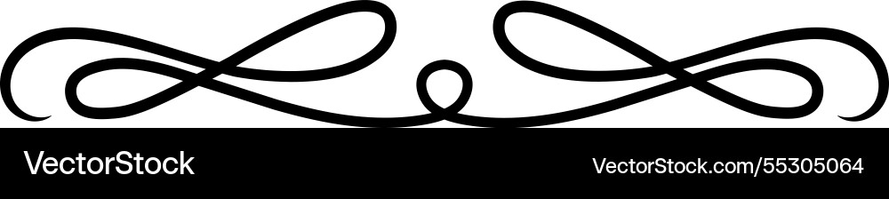 Elegant symmetrical swirling lines are creating vector image