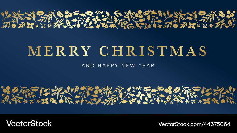 Merry christmas and happy new year greeting card Merry christmas and happy new year greeting card vector image