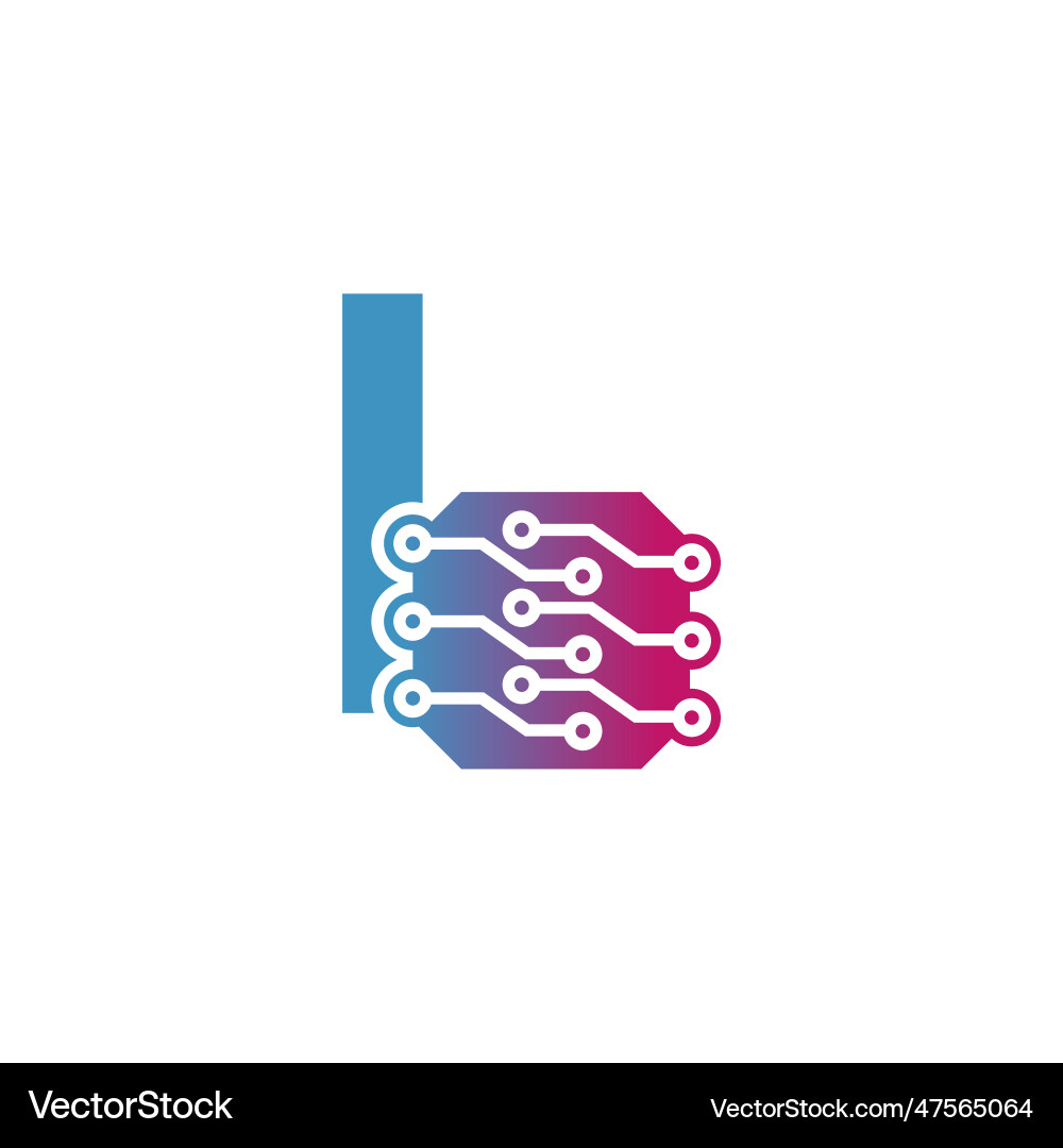 Programming code and technology logo template vector image