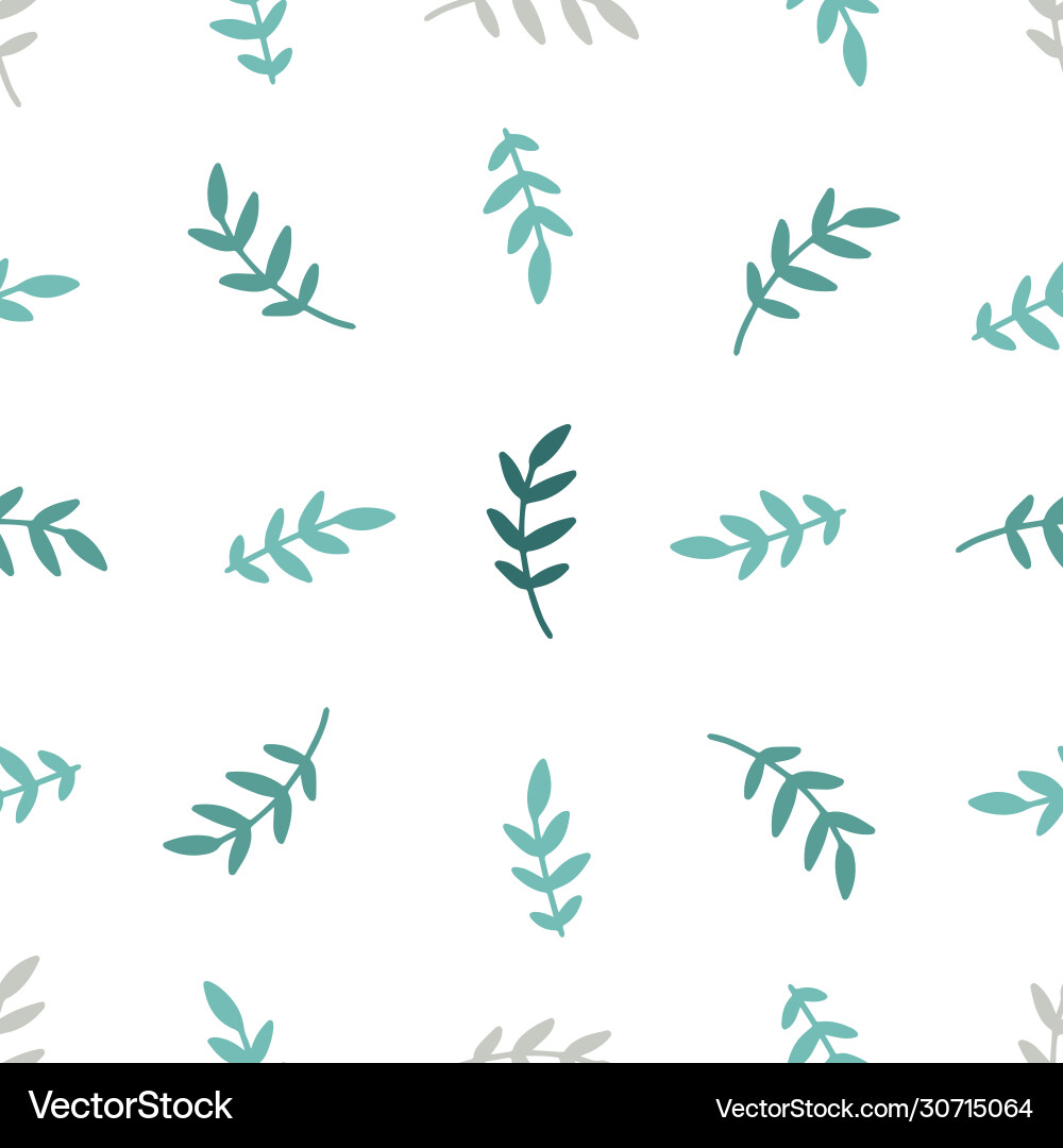 Seamless pattern with leaves branches texture Seamless pattern with leaves branches texture vector image