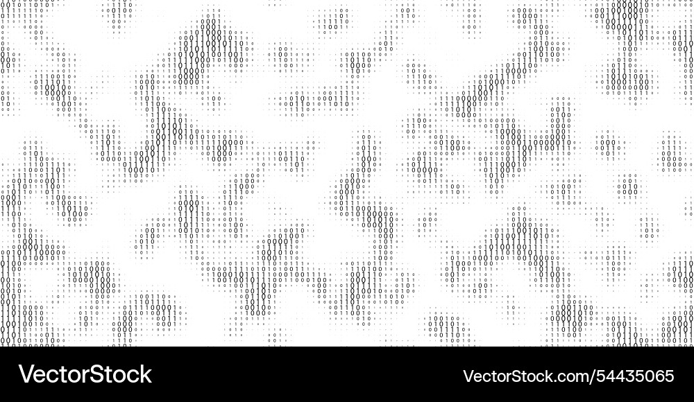 Abstract binary code halftone gradient seamless Abstract binary code halftone gradient seamless vector image
