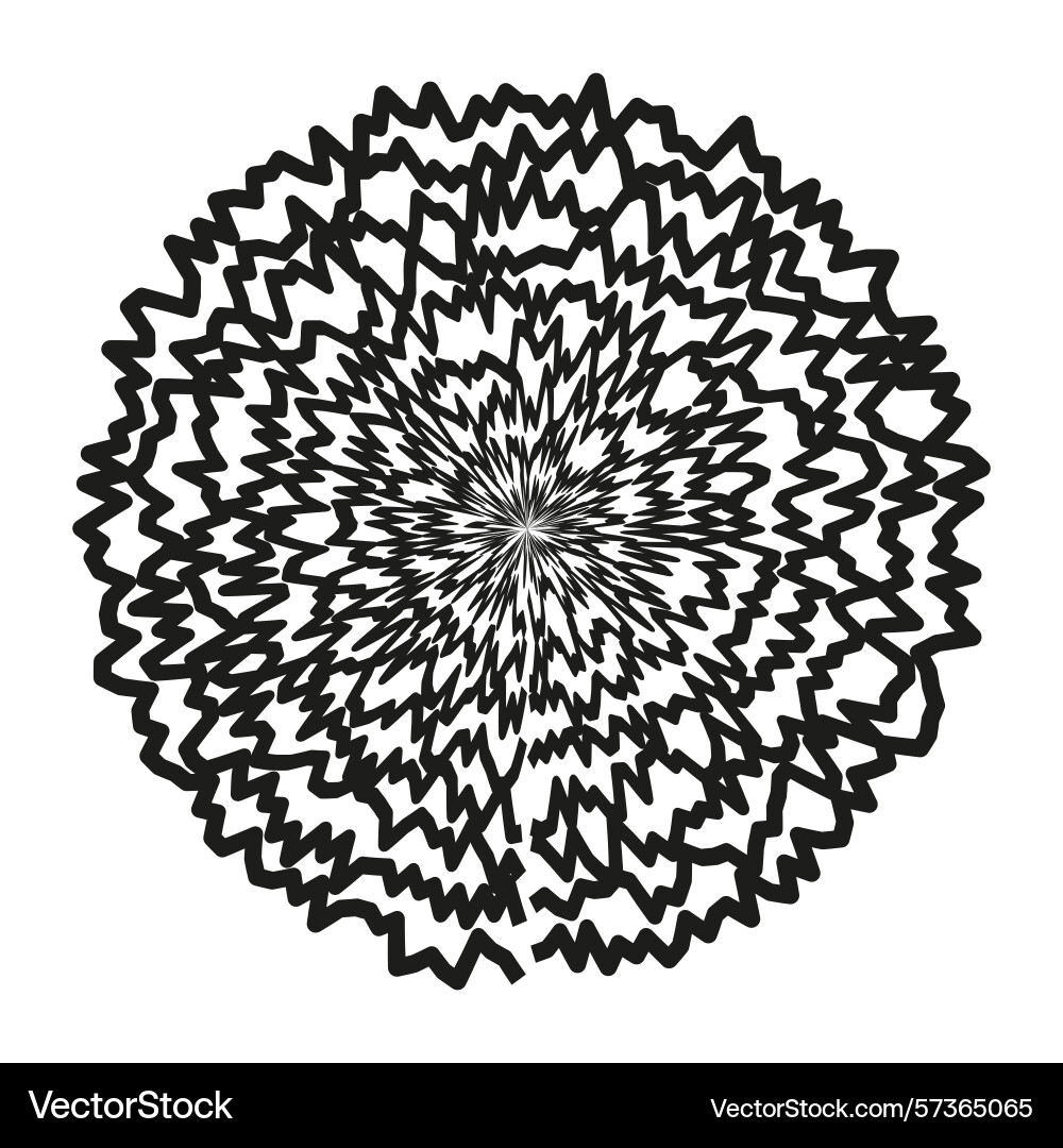 Abstract circle pattern radial lines design Abstract circle pattern radial lines design vector image