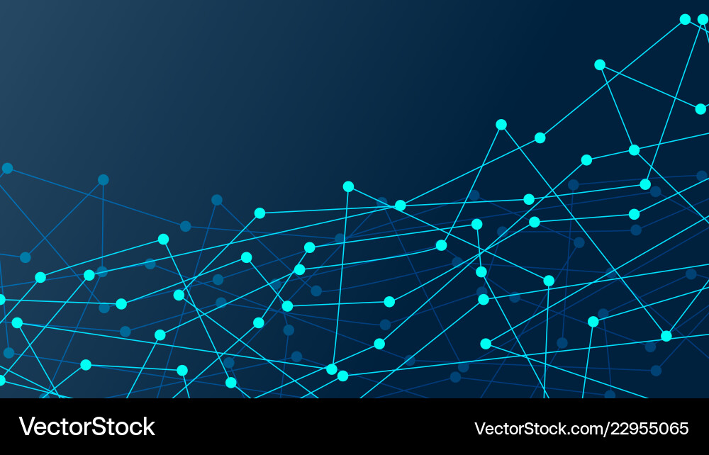 Abstract Connection Network vector image