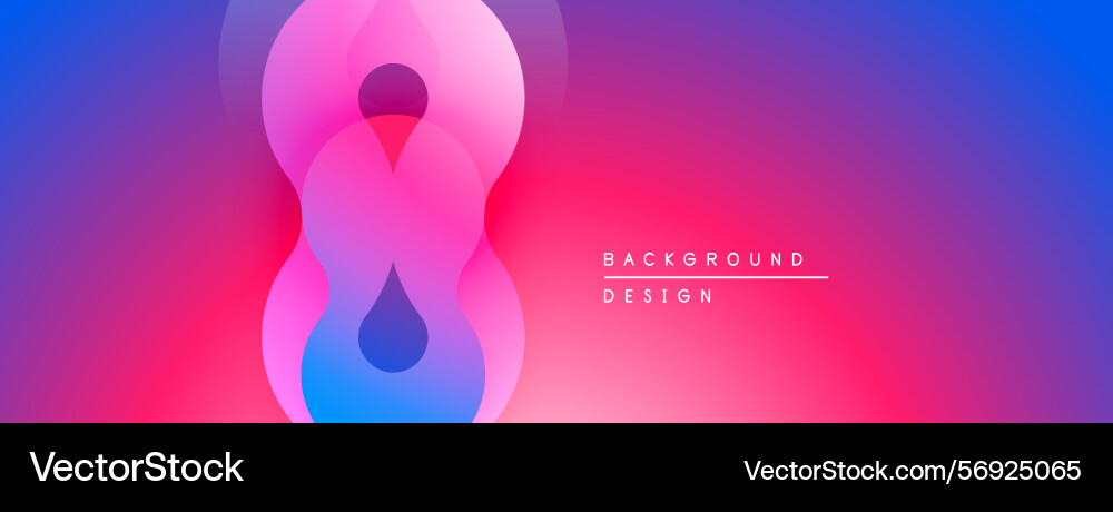 Abstract gradient design features overlapping Abstract gradient design features overlapping vector image