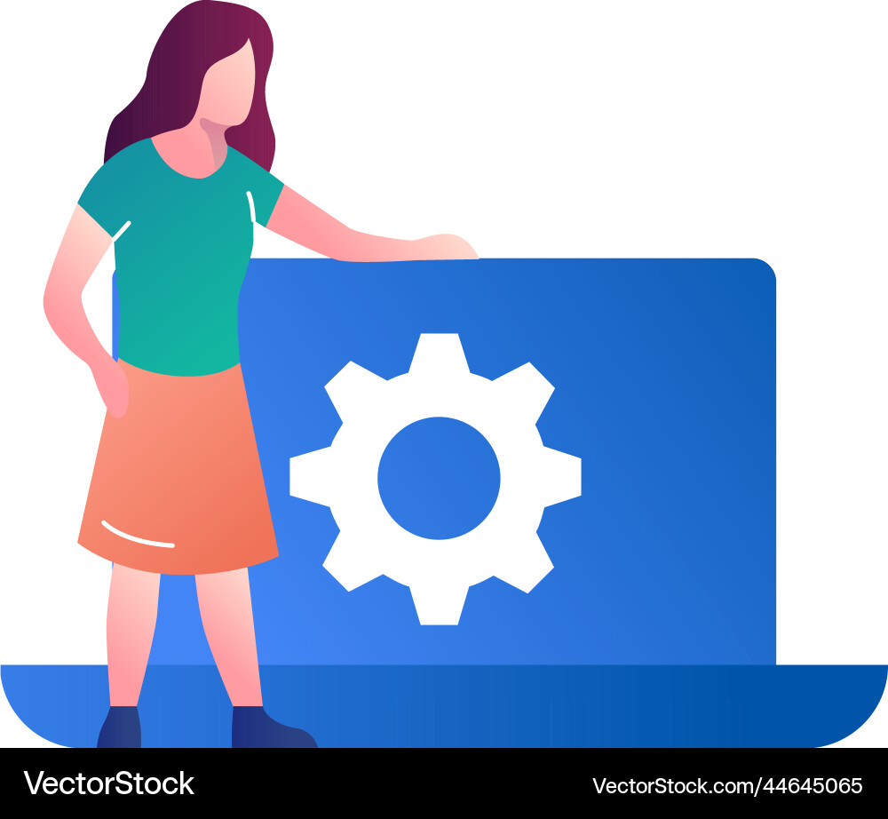 Api Modelling Icon flache Schnittstelle Web-Design vektorbild