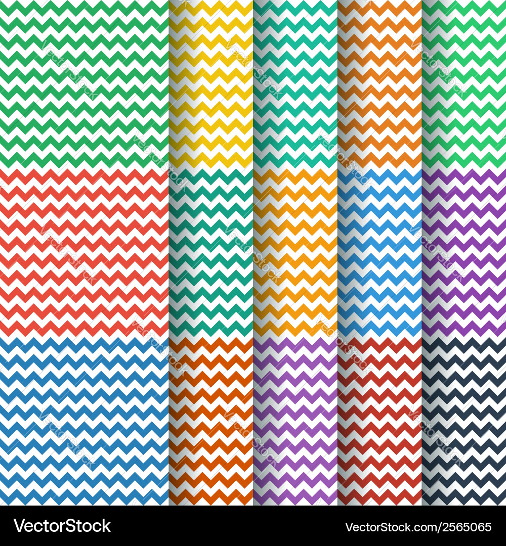 Chevron Pattern Collection vector image