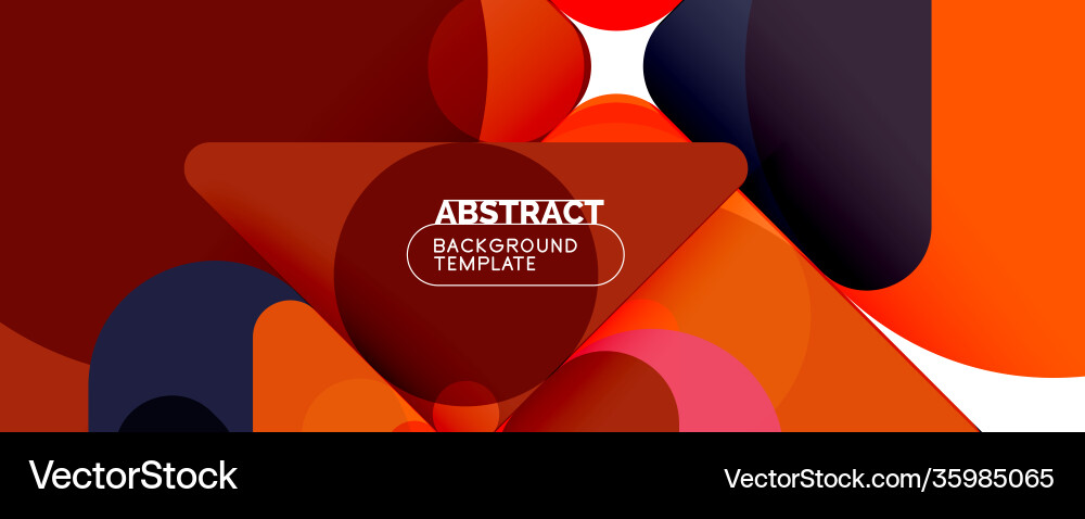 Flat geometric round shapes and dynamic lines Flat geometric round shapes and dynamic lines Vector Image