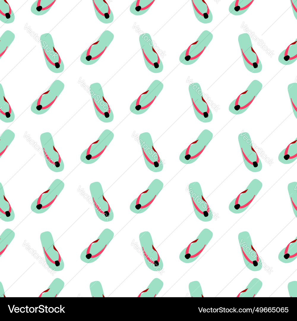 Flip flop print pattern seamless Vector Image