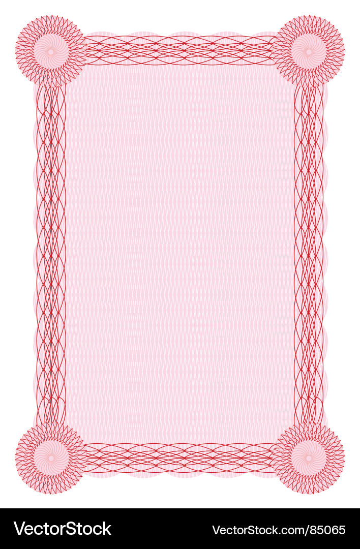 Intriktive Swirl Border vektorbild