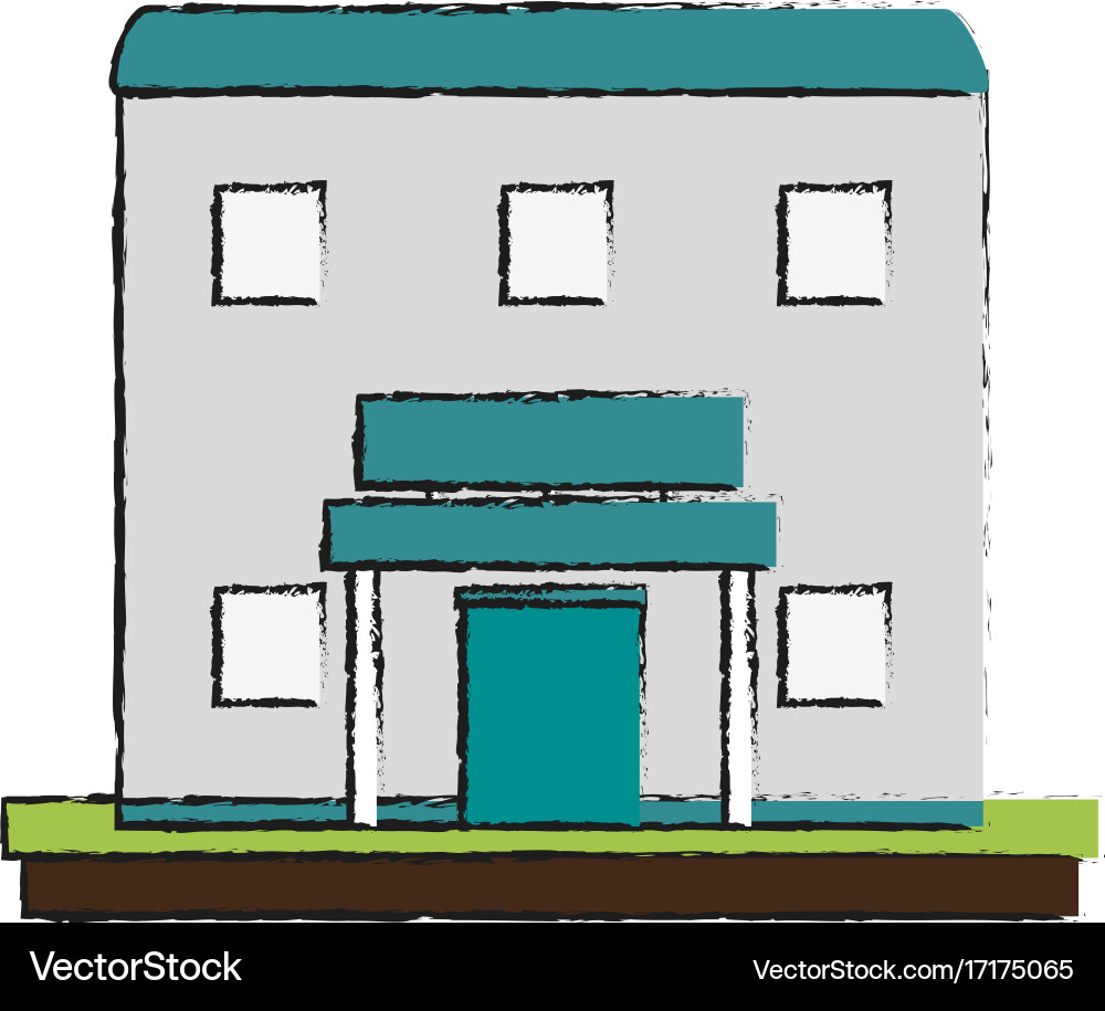 Isolated building design Vector Image