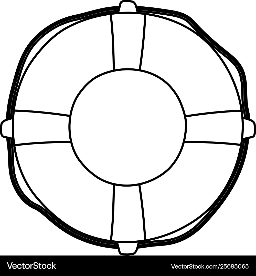 Isolated safe float design vector image