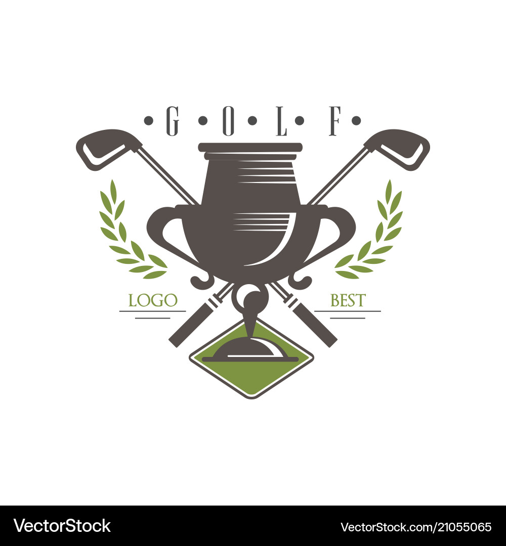 Retro Golf Logo - Championship Style Vector Image