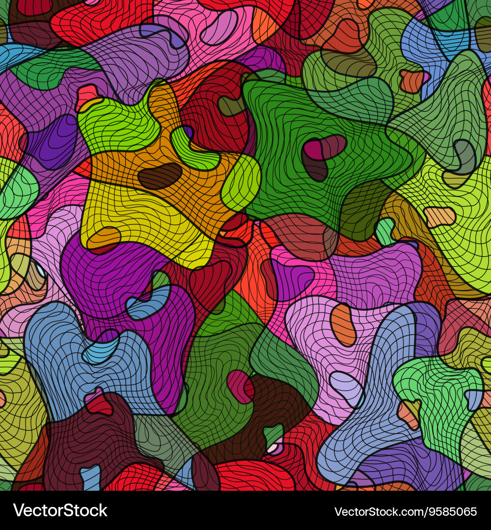 Seamless geometric pattern in the boho style vector image