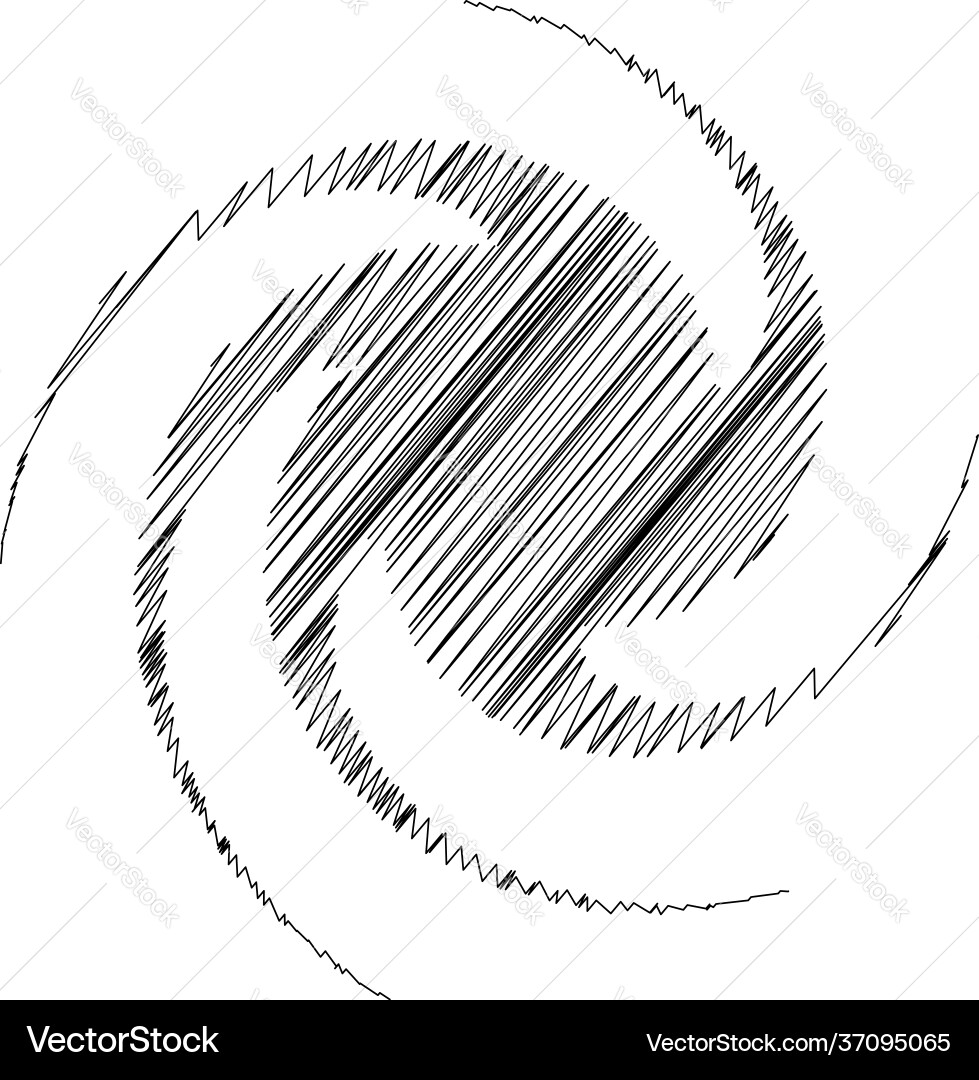 Spiral swirl twirl design element with sketchy Spiral swirl twirl design element with sketchy vector image
