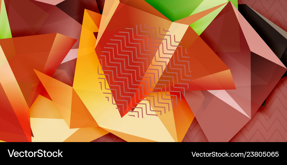Triangular 3d geometric shapes background Triangular 3d geometric shapes background Vector Image