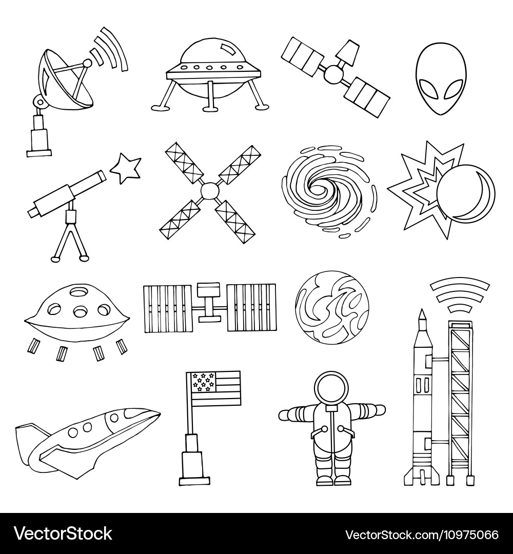 Abstract solar system Royalty Free Vector Image