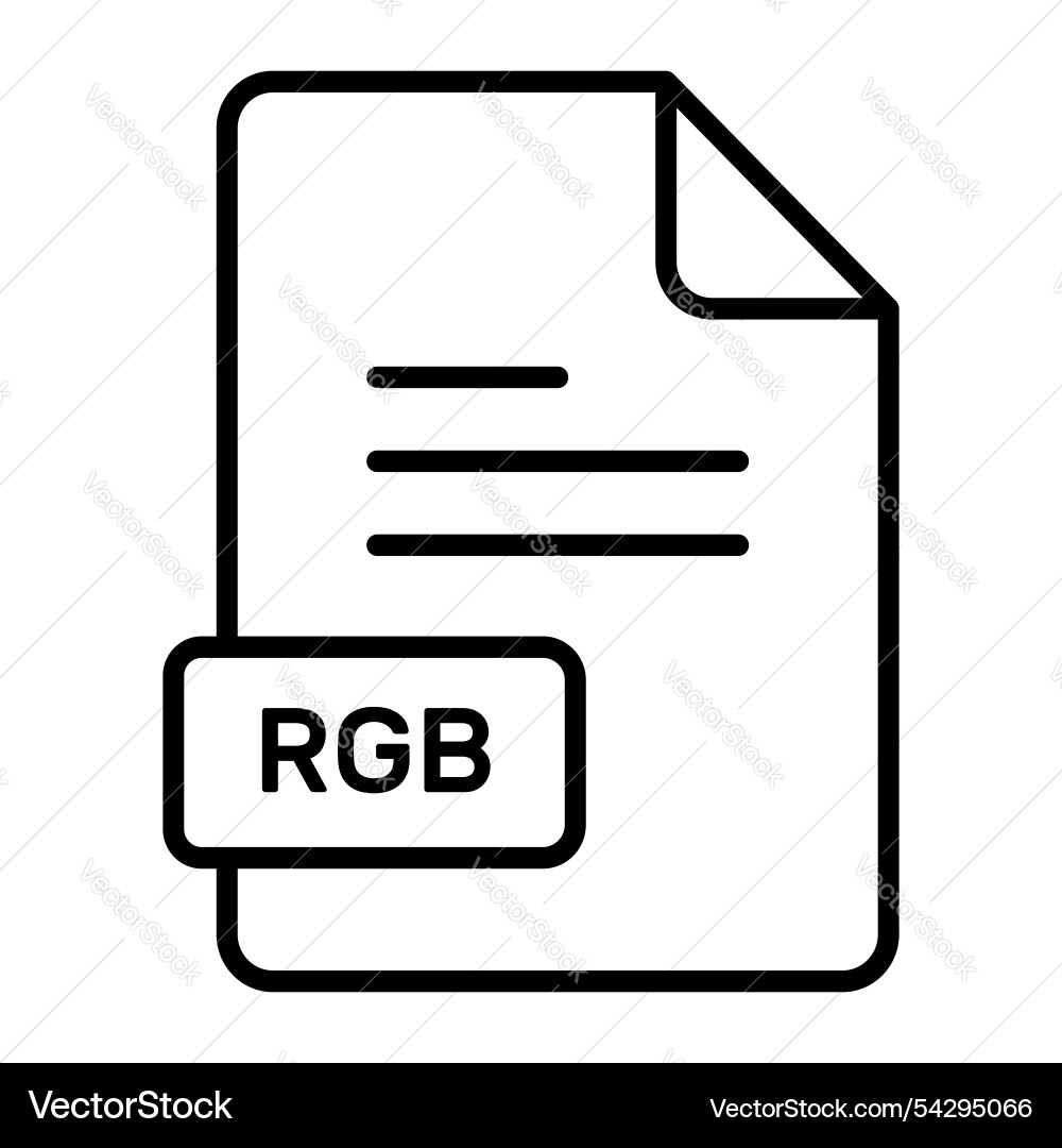 An amazing icon of rgb file editable design Vector Image