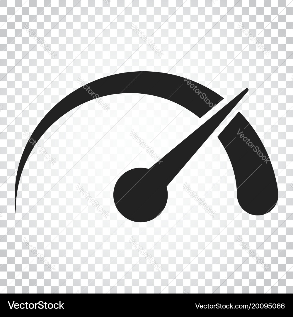 Dashboard icon level meter speed simple business Vector Image