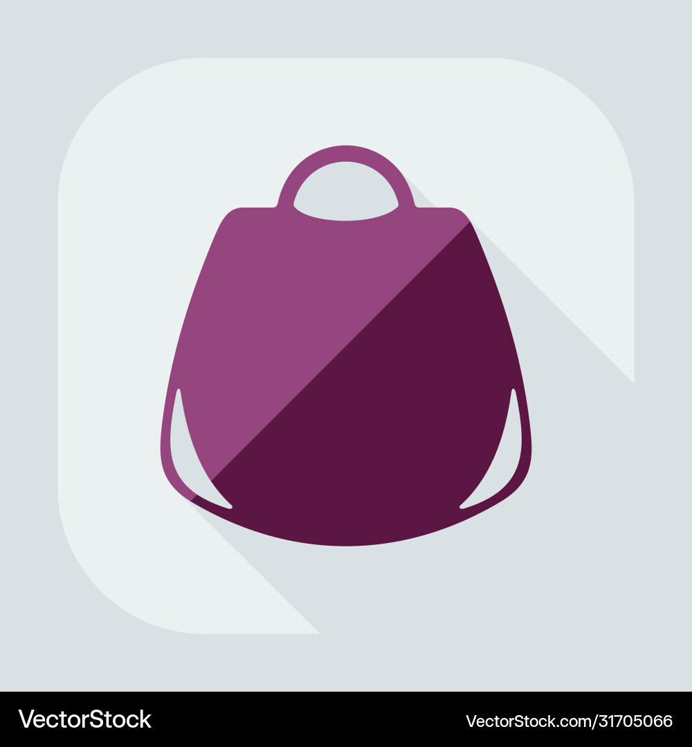 Flaches modernes Design mit Schattenikone Frauen Handtasche Flaches modernes Design mit Schattenikone Frauen Handtasche vektorbild