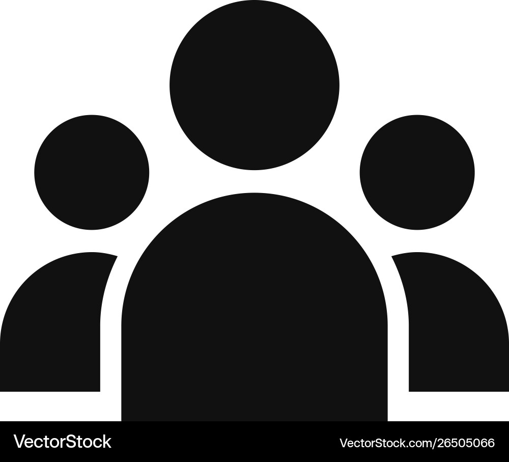 Group icon in modern design style for web site Group icon in modern design style for web site vector image