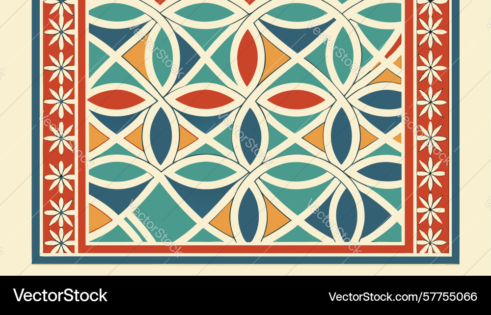 Intricate geometric lattice pattern background vector image