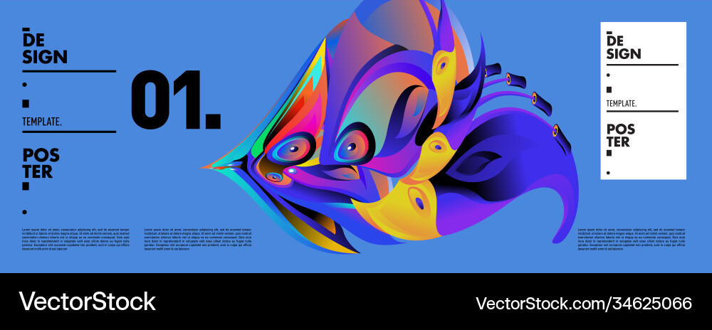 Landing page background template with colorful Landing page background template with colorful Vector Image