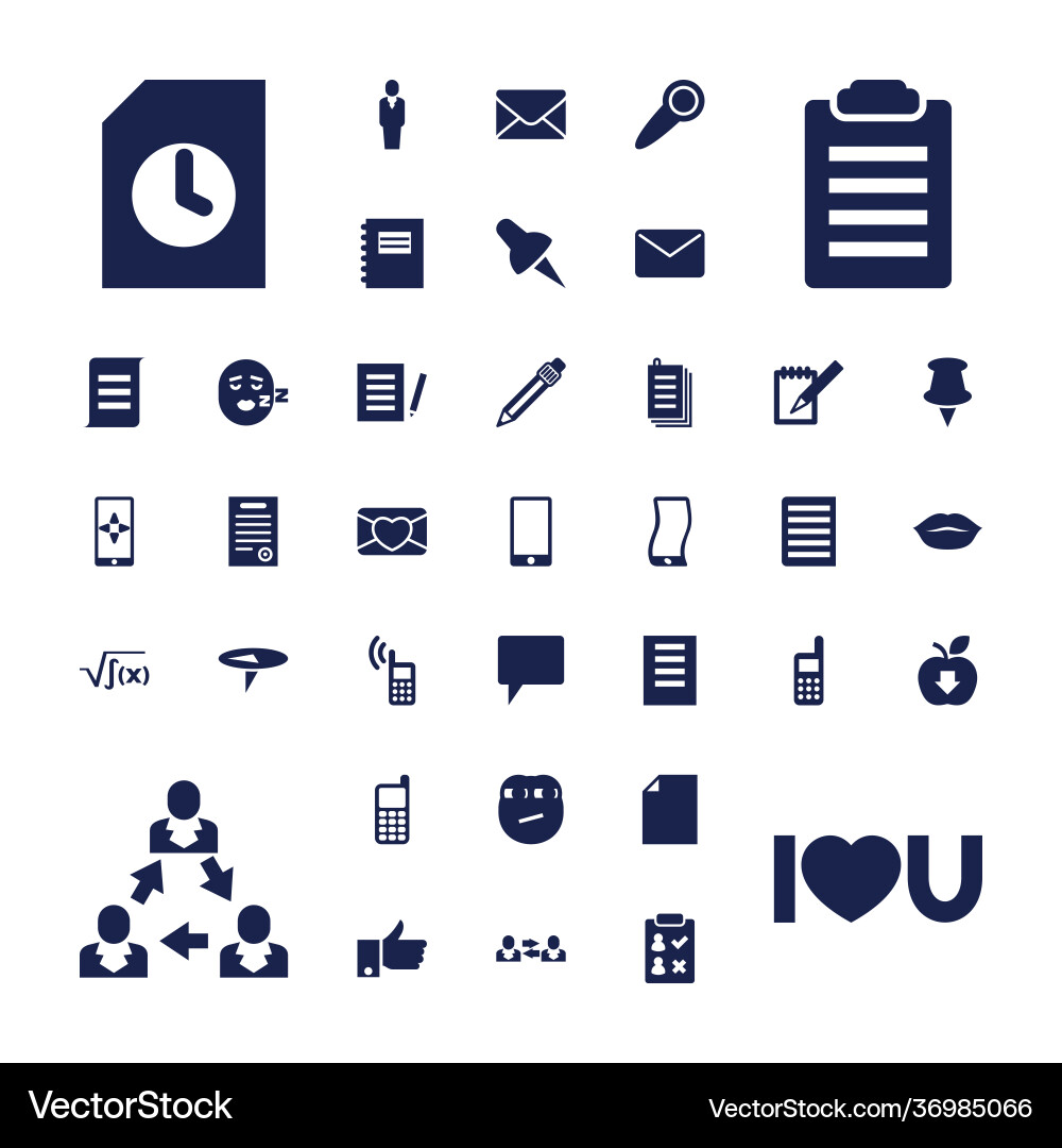 Message icons vector image