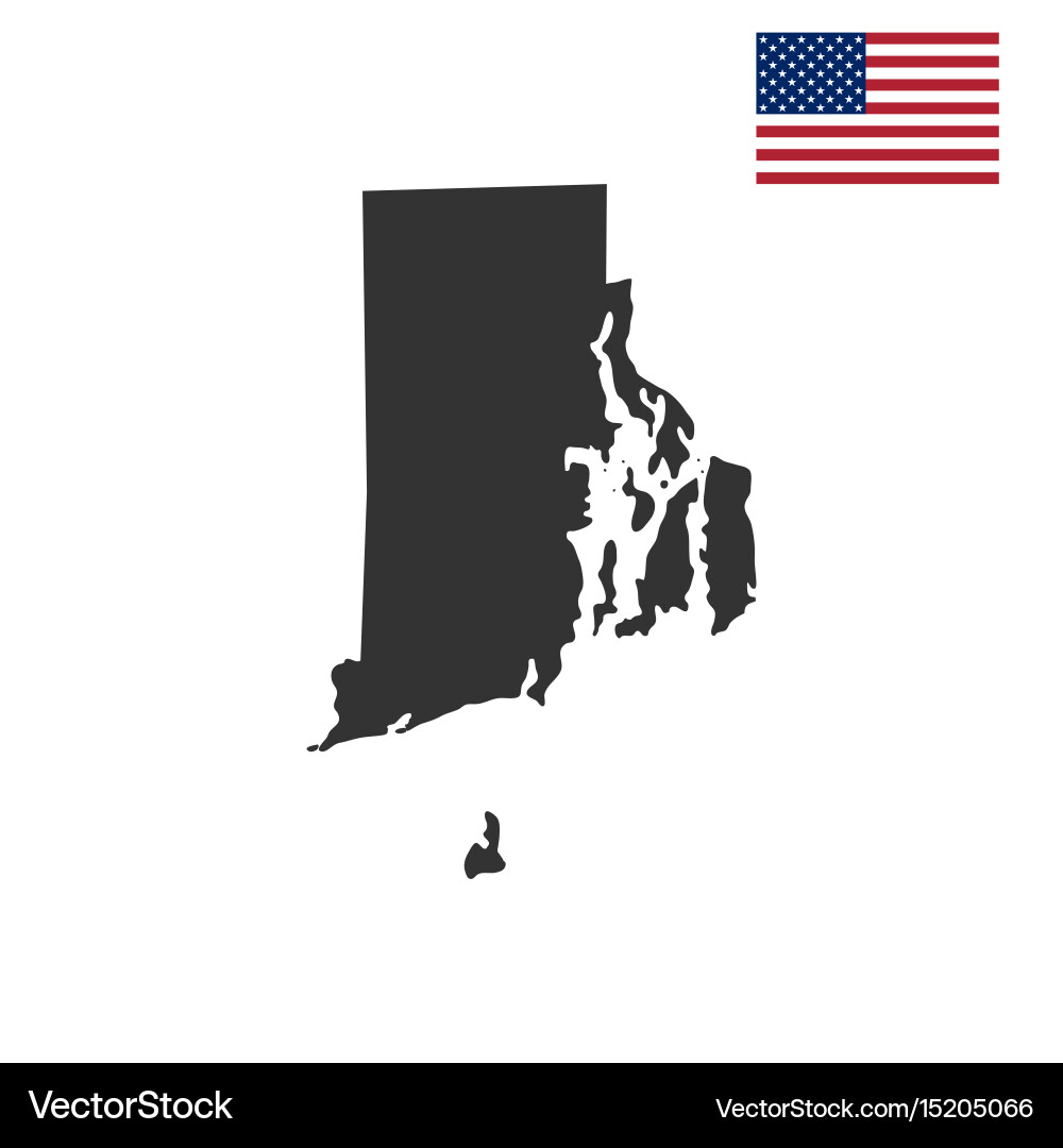 Rhode Island Map Vector Image
