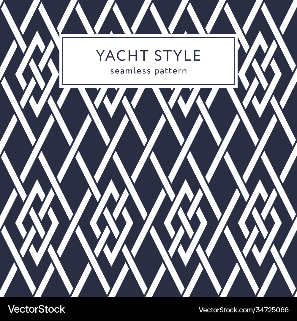 Seamless pattern with crossing lines and rhombi vector image