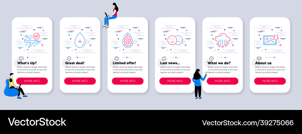 Set of technology icons such as like artificial Set of technology icons such as like artificial Vector Image
