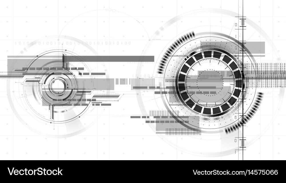 Technological Interface Background vector image