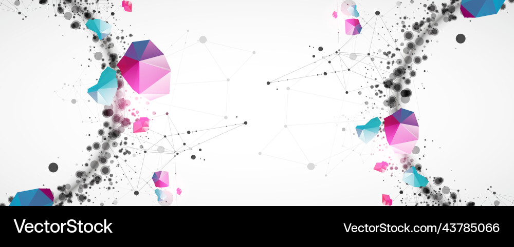 Template for science and technology presentation Template for science and technology presentation vector image