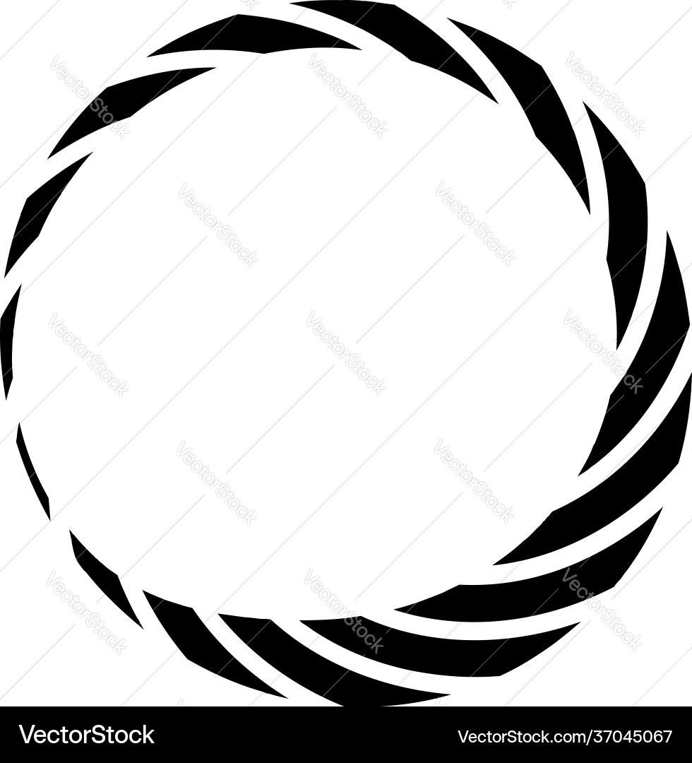 Cyclical circle helix volute element concentric Cyclical circle helix volute element concentric Vector Image