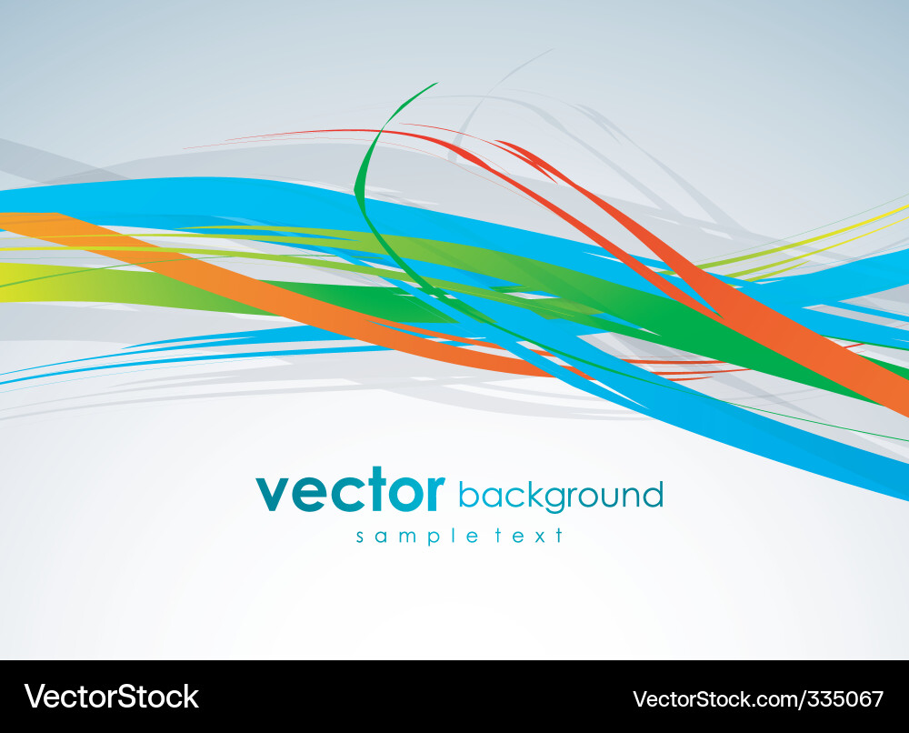 Dynamic Color Swirl Background vector image