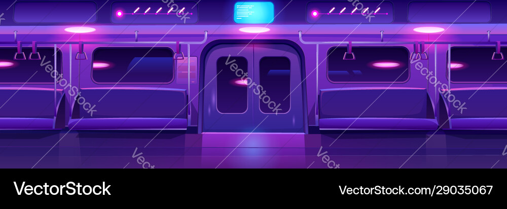 Empty Subway Platform Vector Image