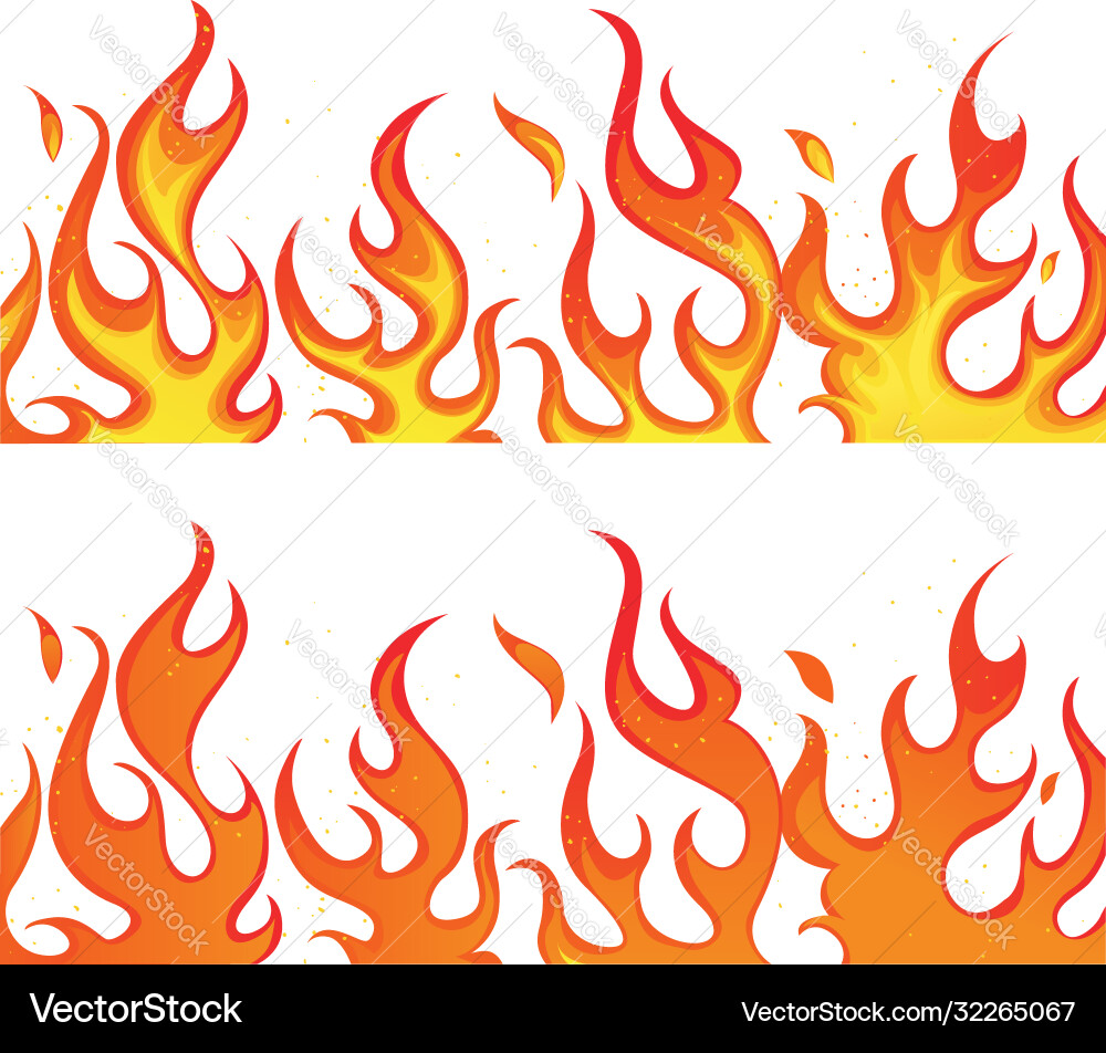 Fire on white Fire on white vector image