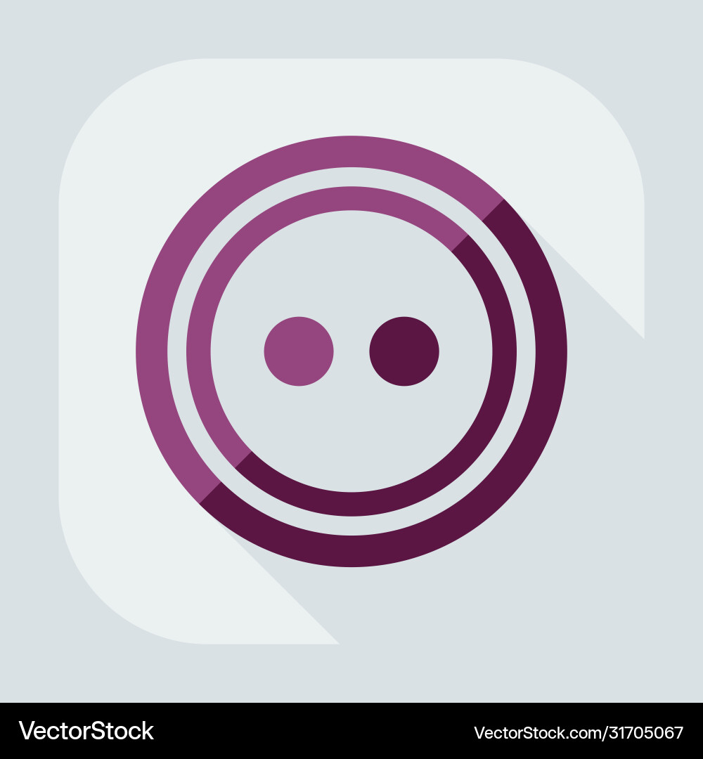 Flat modern design with shadow icon buttons Vector Image