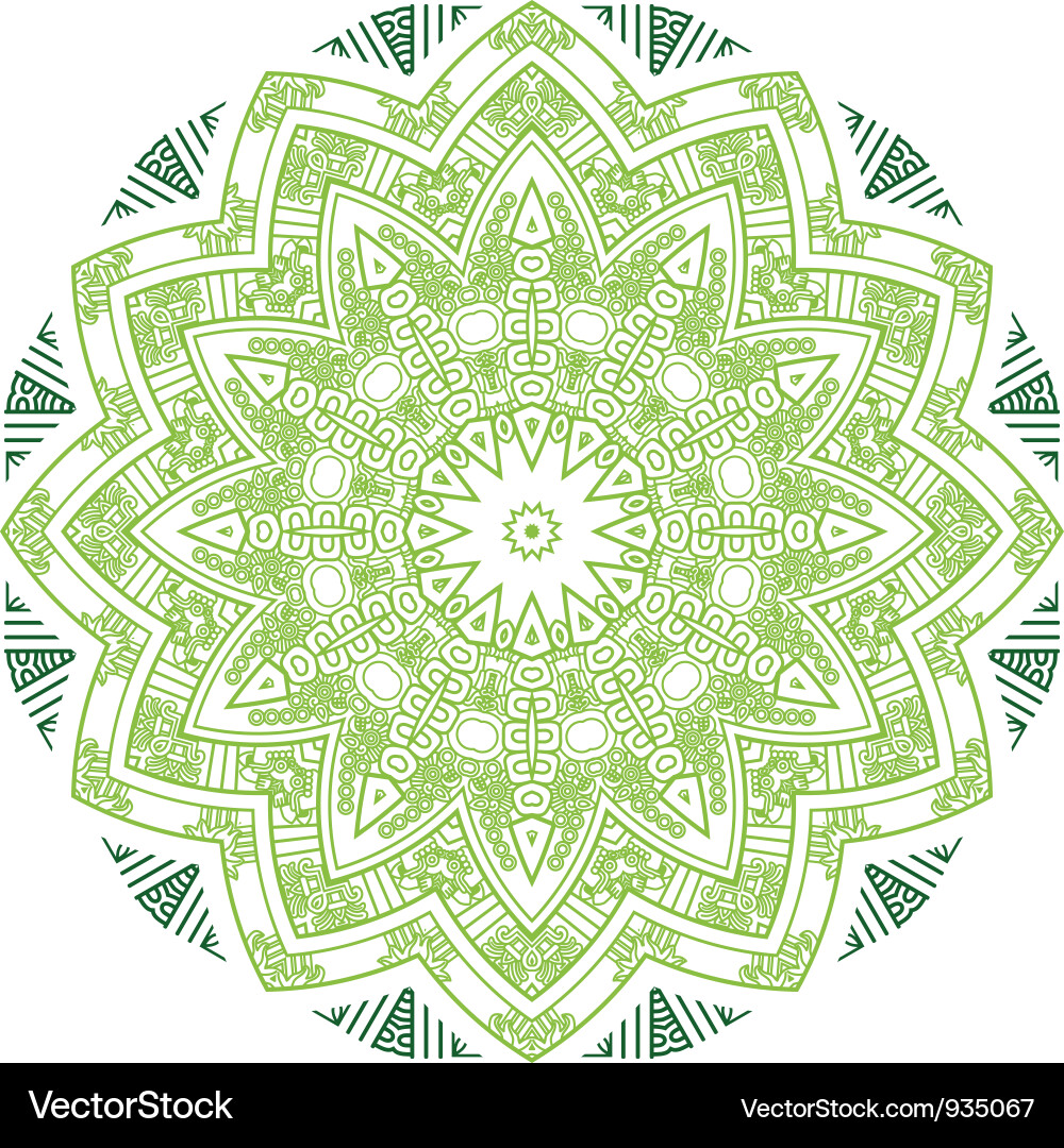 Intricate Aztec Pattern Vector Image