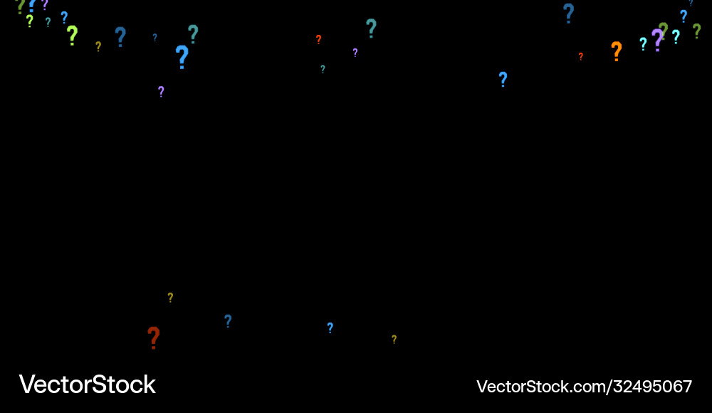 Question marks quiz doubt poll query public Vector Image