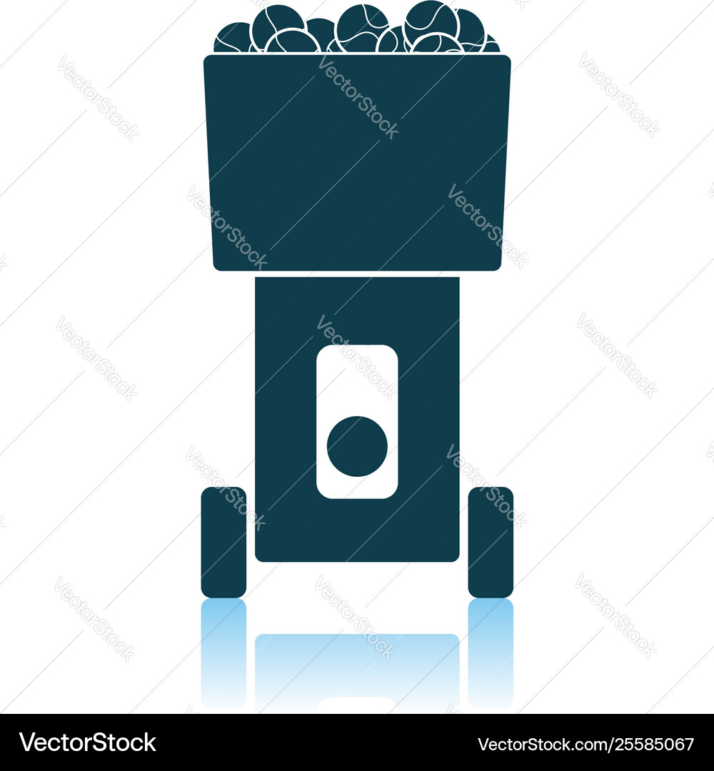 Tennis serve ball machine icon Tennis serve ball machine icon vector image