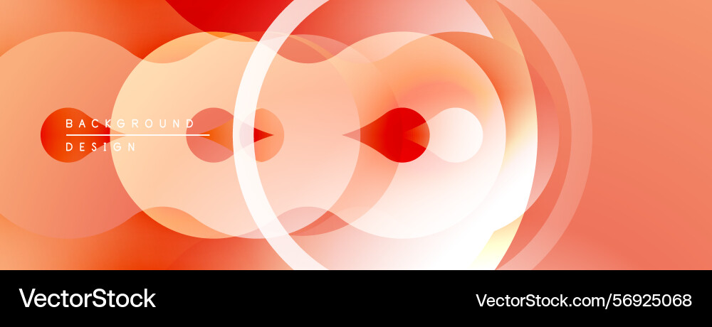 Abstract design features overlapping circles vector image