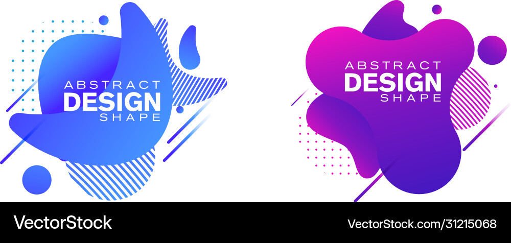 Abstract liquid shape fluid design Vector Image