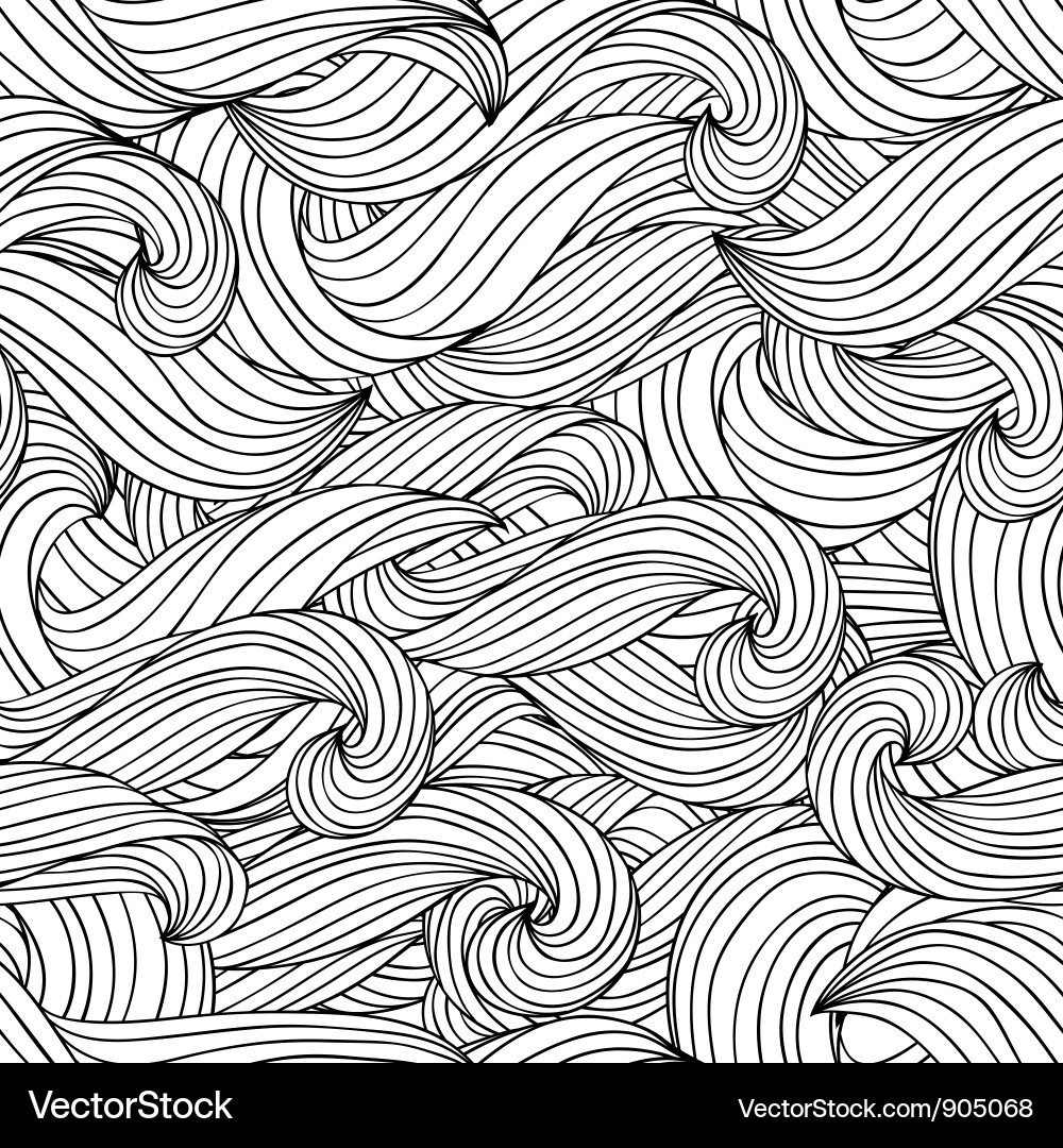 Abstract Wave Pattern Vector Image