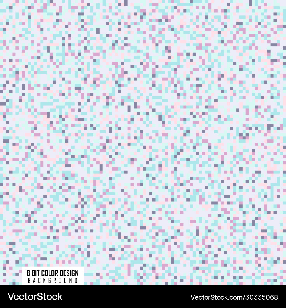 Abstraktes Quadrat buntes 8bit Muster Design Abstraktes Quadrat buntes 8bit Muster Design vektorbild